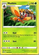 Mothim Rare SWSH09: Brilliant Stars 011/172 NM