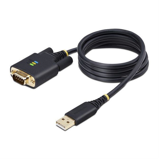 StarTech.com 3ft 1m USB to Serial Adapter Cable COM Retention Interchangeable Sc