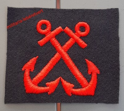 ANKER PATCH STOFF FÜSILIERS MARINES RFM RBFM COMMANDOS MARINE Original Frankreich