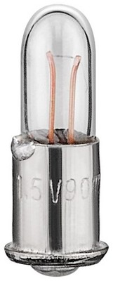 T1 Subminiatur Glühlampe 0.12W SM4s/4 (Sub Midget Flange) 1,5V DC 90mA Goobay