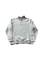 Orvis Men's Beige 1/4 Zip Beige Pullover Sweater Size XL