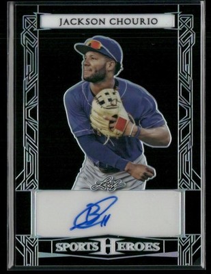 Jackson Chourio 2024 Leaf Sports Heroes Auto /49 #BA-JC2 Milwaukee Brewers