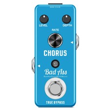 BadAss Chorus Guitar Effect Pedal Analog with Warm Jazz Chorus Tone w/PWR Adapt