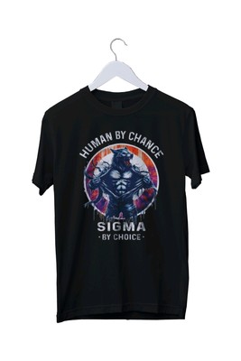 Lustiges T-Shirt Mensch zufällig Sigma nach Wahl Grafikdruck S M L XL 2 3 4 XL