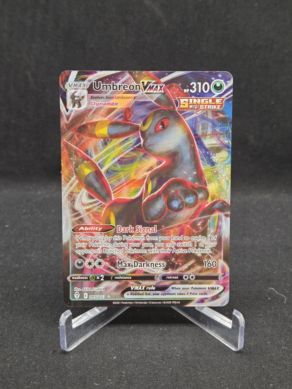 Pokemon Evolving Skies Umbreon VMAX 95/203 Ultra Rare LP-MP