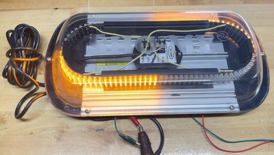 Sho-Me Mini LED Light Bar/Amber/Magnet Mount/Snow Plow Light