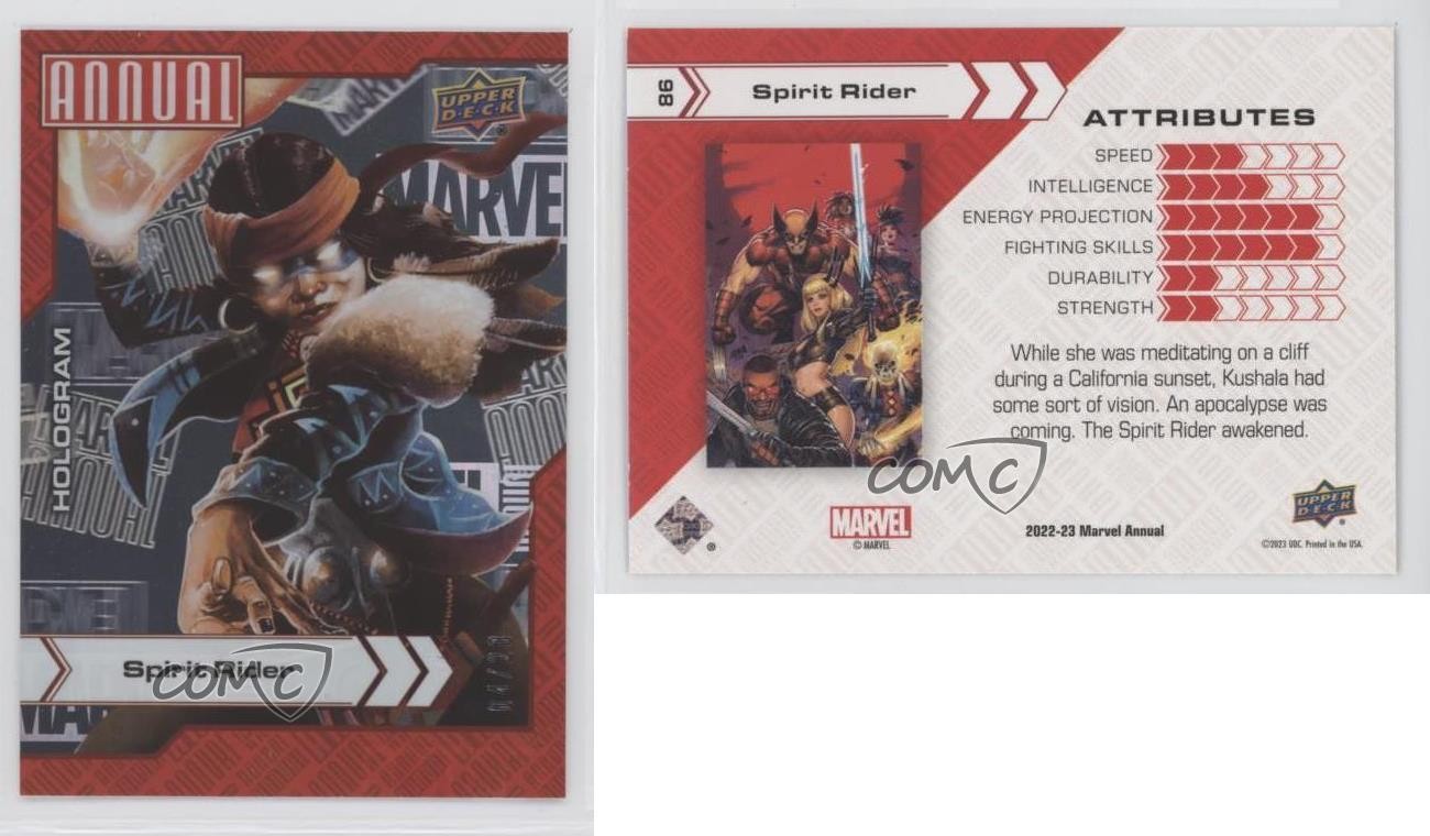 2022-23 Upper Deck Marvel Annual Hologram 4/23 Spirit Rider #86 08i4 | eBay