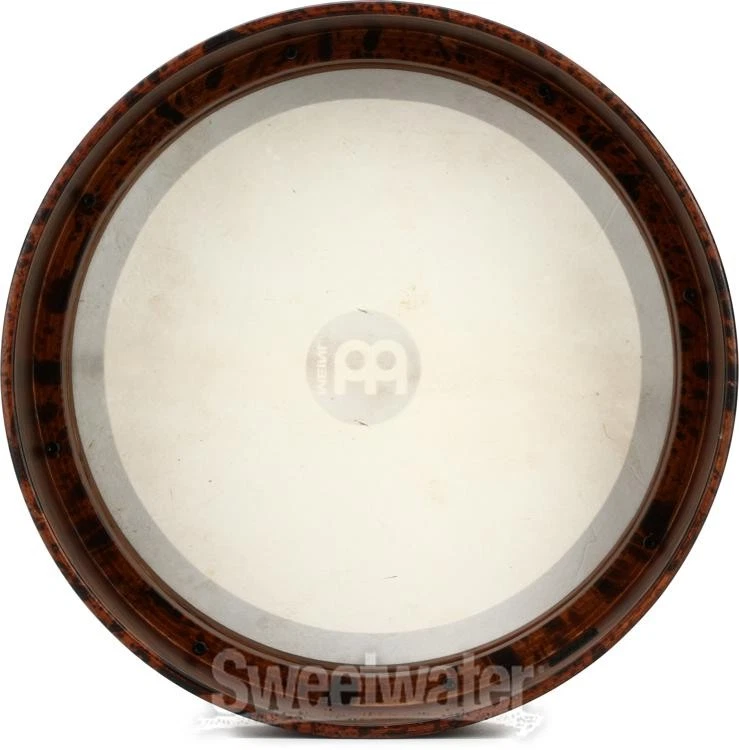 Bodhran irlandés de percusión Meinl - marrón burl Foto 4 de 4