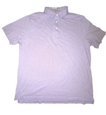 Peter Millar Polo Shirt Mens XL Crown Crafted Pima Cotton Casual Light Pink