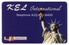 KEL International (California) Statue of Liberty 02/94 Phone Card
