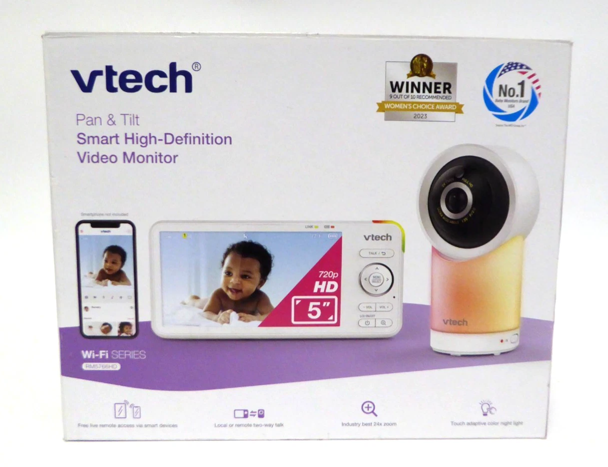 VTech 5" HD Smart Pan & Tilt Video Baby Monitor, RM5766HD
Opens in a new window or tab