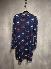 New Desigual Casual Long Sleeve Dress Multicolor Size XL 