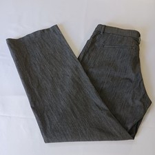 LEE RN 130273 Regular Fit Mid Rise Gray Flex Motion Trouser Women's 14M 36 32 