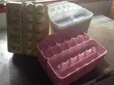 Lot of 40 Empty Egg Cartons  styrofoam - 12ct size used once