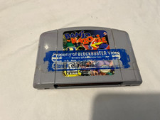 Banjo-Kazooie Nintendo 64 N64 Authentic Cartridge BLOCKBUSTER VIDEO Rental Tape