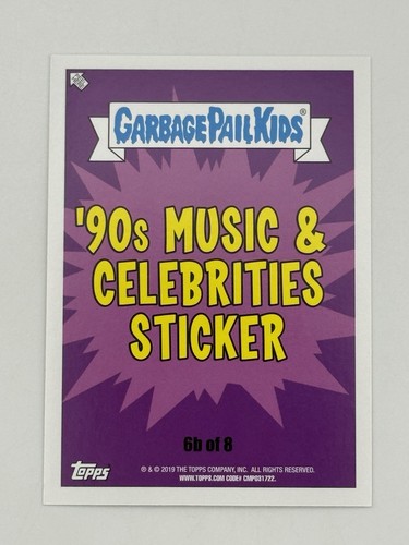2019 Garbage Pail Kids We Hate The ‘90s #6b TATTOOS LOU - Tupac Shakur Parody - Picture 2 of 3