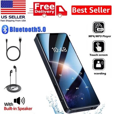 Support 128GB MP3 MP4 Player with Bluetooth 5.0 Music Player w/FM Radio Recorder