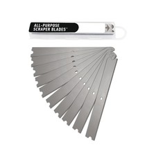 12&rdquo; Professional All-Purpose Scraper Blades, 10 Pack, Dual-Sided Adhesive Cle...