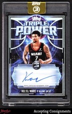 2025-26 Topps 3 Three Triple Power Autographs #TPKW Kel'el Ware AUTO 09/49 Heat