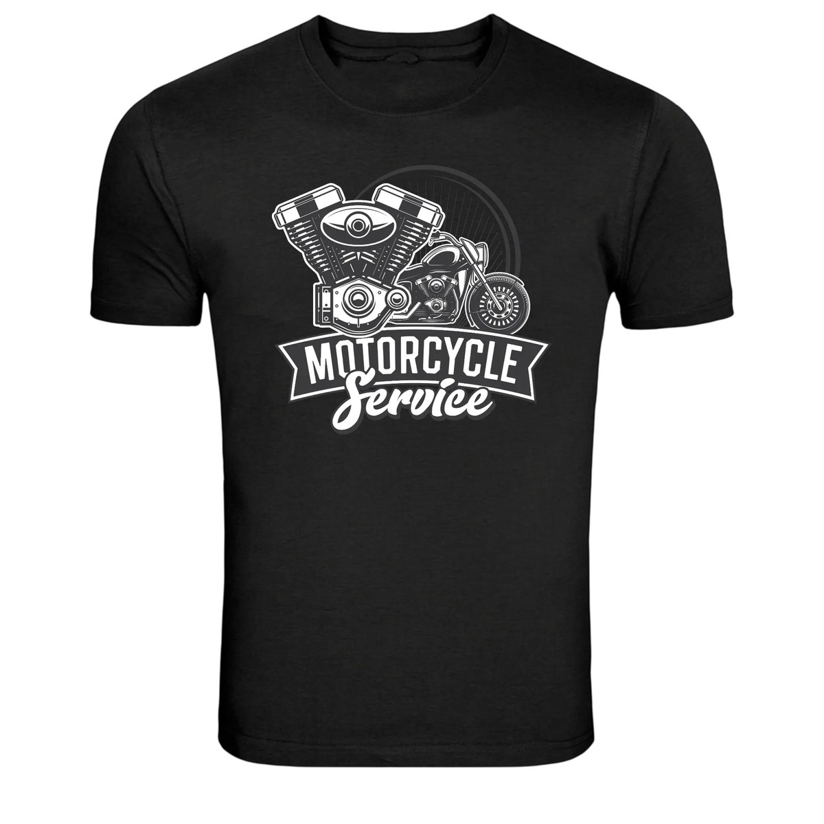 Motorcycle Engine Service Mechanic Garage Graphic T Shirt | eBay