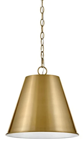 Lark 83527 Blake 1 Light 13"W Pendant - Brass - Picture 1 of 8