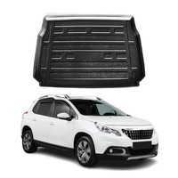 Kofferraumwanne Laderaumwanne FüR Peugeot 2008 2013-2019 Gummi TPE Schwarz