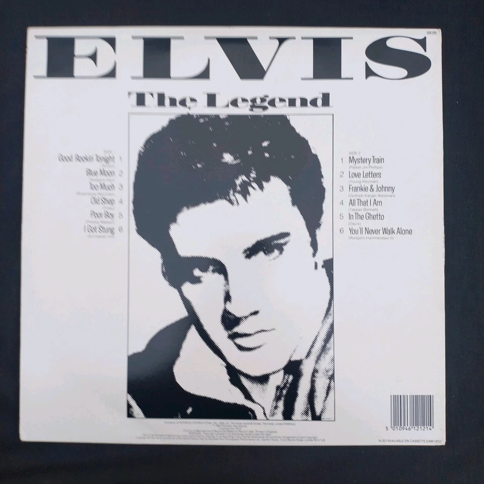 ELVIS PRESLEY - THE LEGEND - CDS 1212 12" VINYL LP ALBUM RECORD  MINT VINYL  - Image 2 of 4