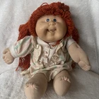 Cabbage Patch Vintage 1978 1982 Kids Doll Orange/Red Yarn Hair Blue Eyes Tooth