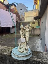 Lampada da Tavolo Artistica con Statue in Ceramica