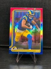 Topps Chrome 2025 Puka Nacua #166 Red Refractor Los Angeles Rams NFL 
