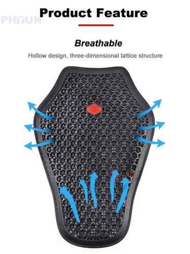 Motorcycle Back Protective Pad Rider Jacket Back Insert Armor Dorsal Protector - Picture 6 of 12