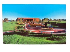 Garden Setting Monument To Women At Nauvoo Illinois Vintage Unposted Postcard