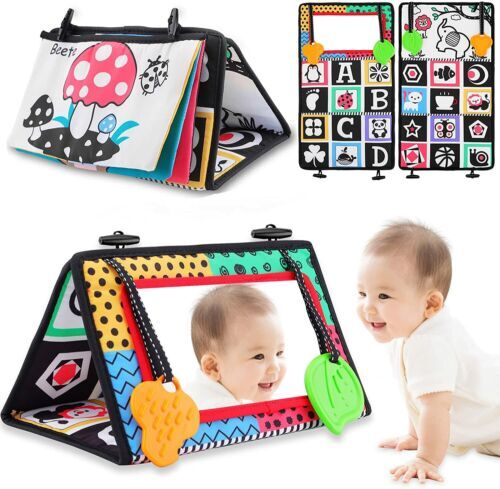 Baby Toy Baby Mirror Floor 0-12 Months Baby，Tummy Time Mirror