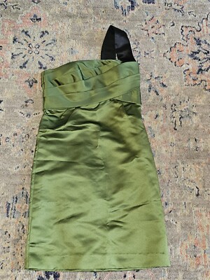 Bari Jay Olive Green Single Strap Semi-Formal Dress Size 6 | eBay Bari Jay Olive Green Single Strap Semi-Formal Dress Size 6 | eBay
