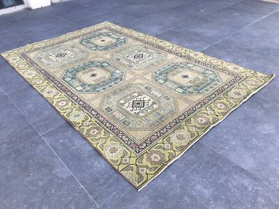 Turkish Antique rug Bohemian Area rug Oushak rug Vintage Rug Handmade ...