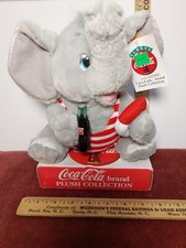 1993 Coca-Cola Plush Collection Elephant Play by Play Vintage NOS With Tags