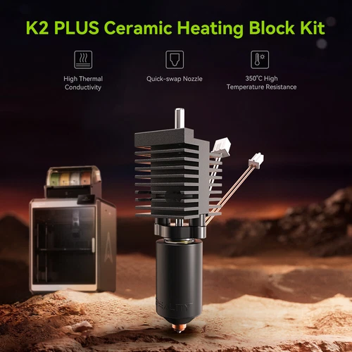 Creality K2 Plus Ceramic Heating Block Kit High Flow Printing for K2 Plus Print - Picture 2 of 11