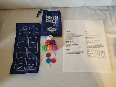 Math Dice Jr. From Thinkfun Math Is Fun! Ages 6+ Teacher's Game Favorite!