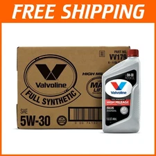 Advanced SAE 5W-30 Full Synthetic Oil - Case of 6, Perfect for High Mileage Cars