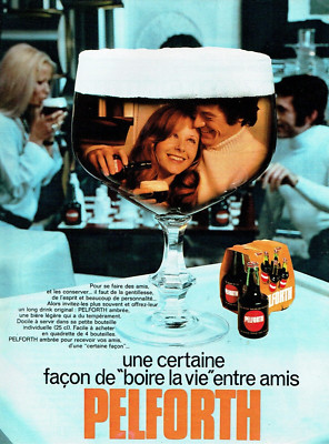 Advertising 0523 1971 Pelforth A Certain Way To Drink Beer