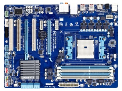 For GIGABYTE GA-A55-S3P(rev.1.1) Motherboard ATX AMD A55 FM1 DDR3 64GB SATA2