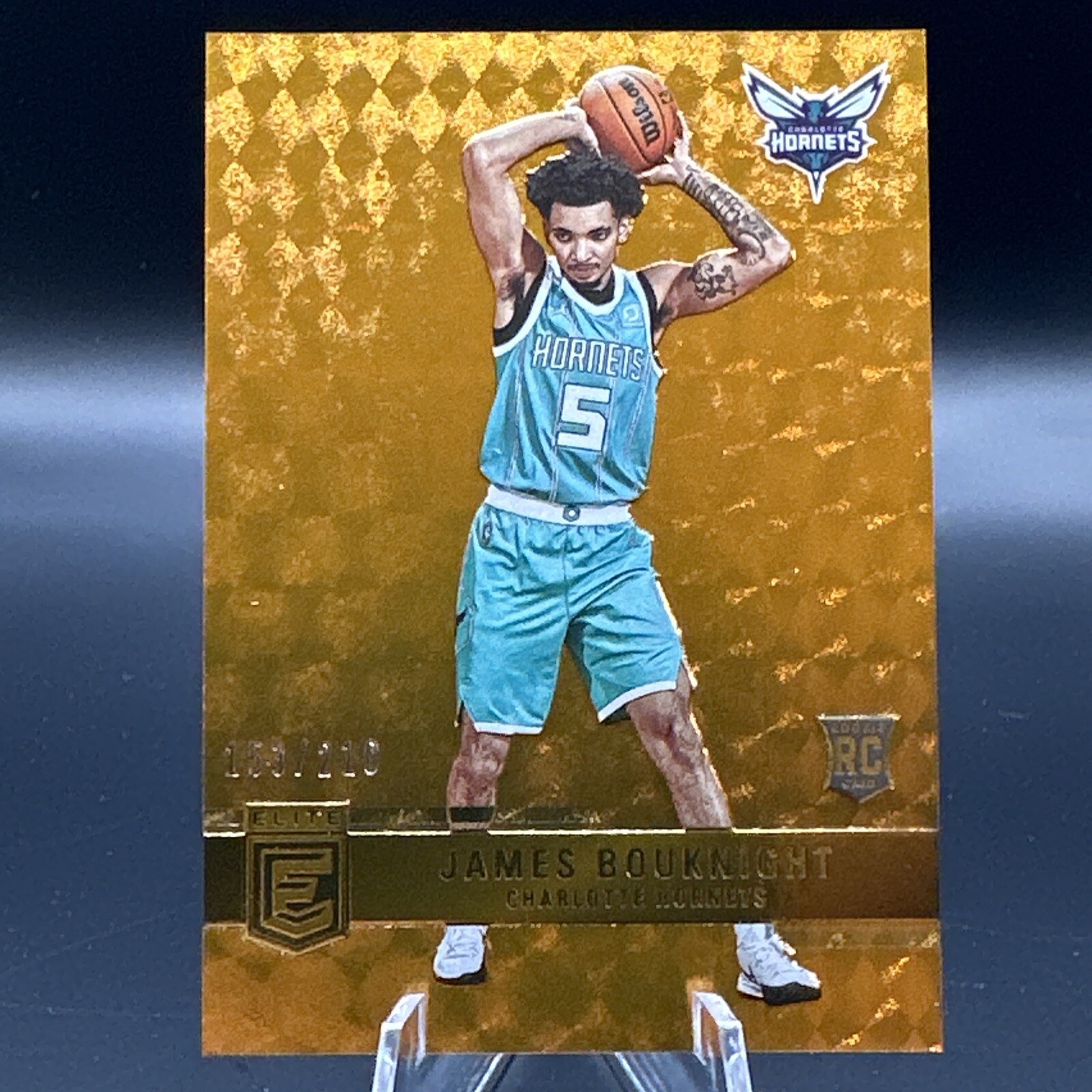 2021-22 Panini Donruss Elite Orange 153/210 James Bouknight #238 Hornets RC