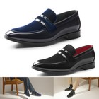 Men's Tuxedo Patent Loafers Classic Velvet Slip-on Dress Shoes US Size 8-13