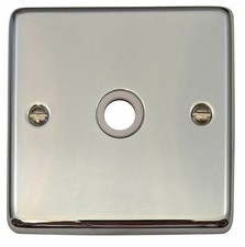 G&H CC79W Standard Plate Polished Chrome 1 Gang Flex Outlet Plate