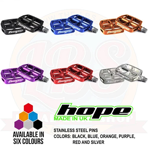 Hope Kids F12 Flat Platform Pedal - All Colors and Options - Brand New
