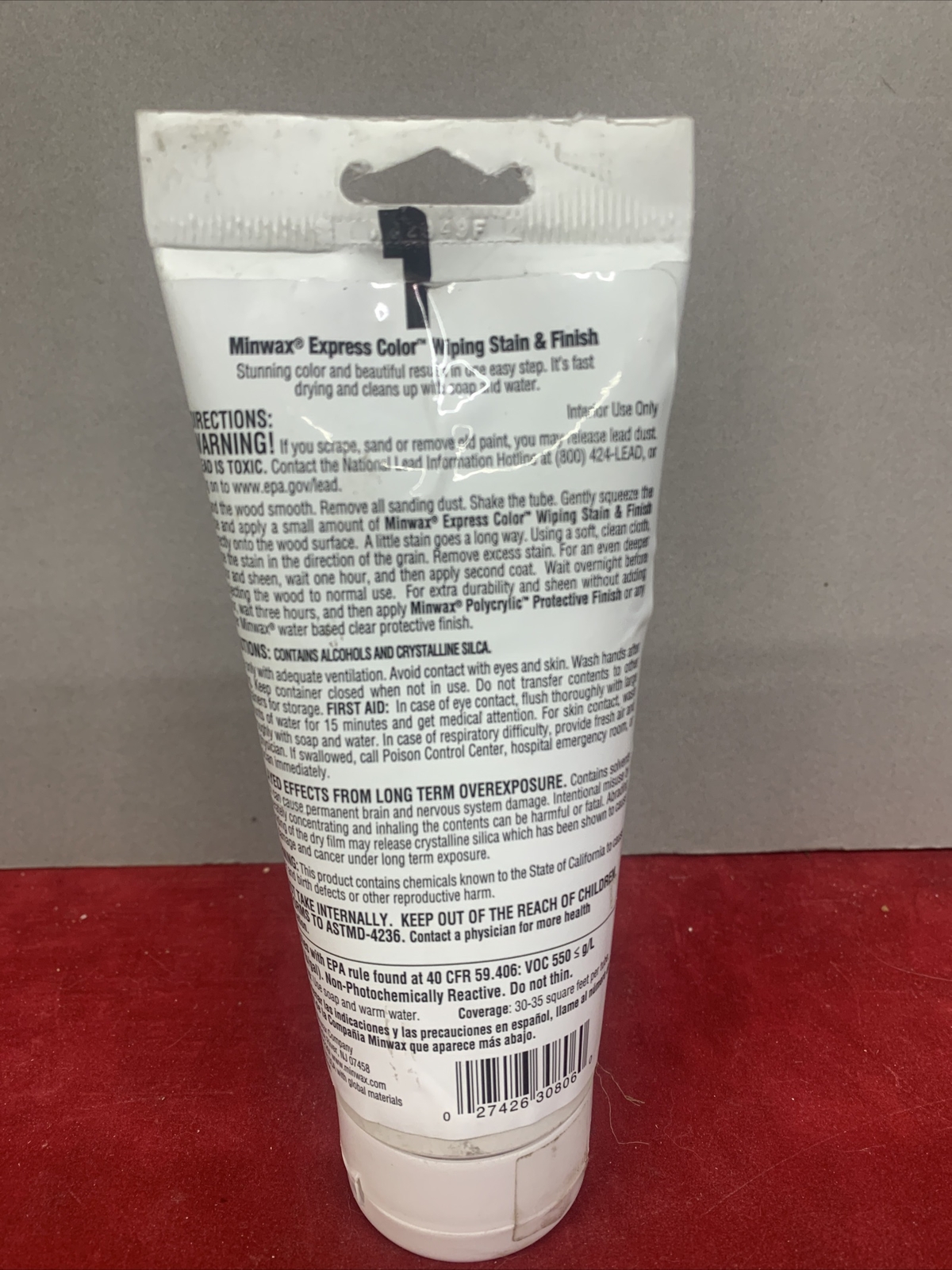 Minwax Express Color Wiping Stain 308064444, Emerald Green 6 Fl Oz Tube