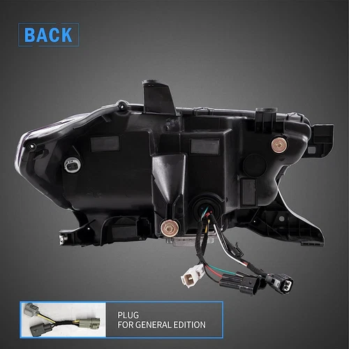 Faros LED negros VLAND para Toyota Tacoma 2016-2023 [con indicador secuencial] - Imagen 7 de 14