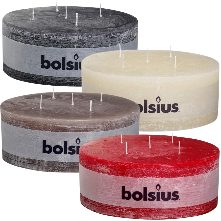 BOLSIUS Rote Spitzkerzen – 4 Stück, 25,4 Cm, 7,5 H Brenndauer, Tropf- Und Rauchfrei