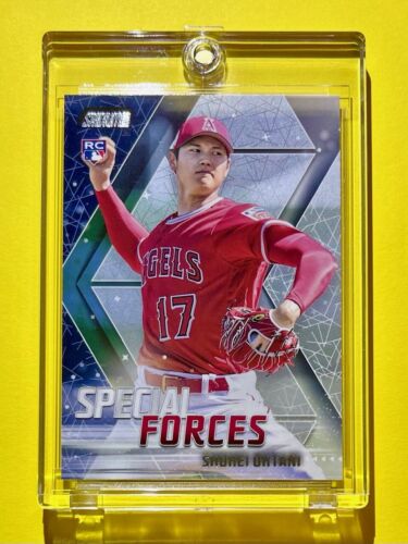 Shohei Ohtani MINT ROOKIE CARD 2018 TOPPS STADIUM CLUB SPECIAL FORCES RC!