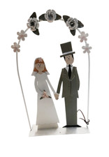 Cake Topper coppia sposi per 25 50 75 ANNI di matrimonio anniversario torta con